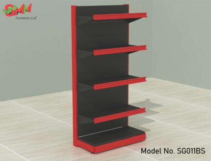 High-Quality Super Shop Gondola Single Racks Black for Efficient Retail Displays