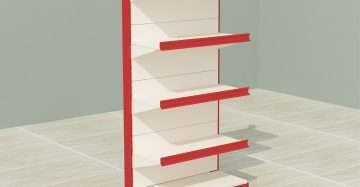 Premium Super Shop Gondola Single Rack in White Color for Efficient Retail Display