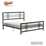 BEST Wrought Iron King Size Metal Queen Bed Frame, Without Storage