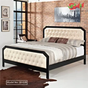 Best Tommy Queen Bed Frame in Black Smm Furniture