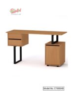 Computer desk with file cabinet