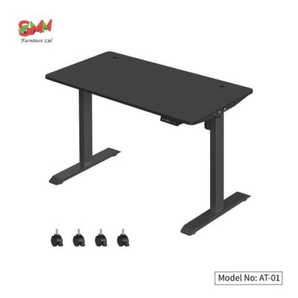 Electric Height Adjustable Standing Computer Desk Single Motor AT-01