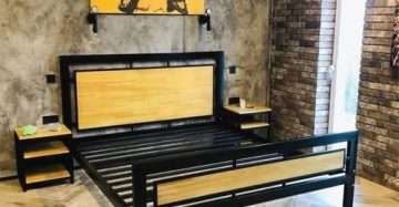 New Queen Steel Bed Price in Bangladseh SB-09B