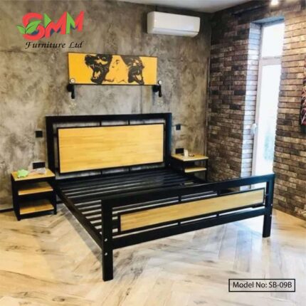 New Queen Steel Bed Price in Bangladseh SB-09B