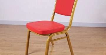 The Most Popular Factory Price Hotel, Office Furniture Cloth Covering Aluminium Alloy Frame Banquet Chair