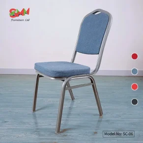 The Most Popular Factory Price Hotel,Office,Restaurent Furniture Cloth Covering Aluminium Alloy Frame Banquet Chair SMM Furniture Ltd