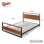 Upgrade your bedroom with a reliable double steel bed