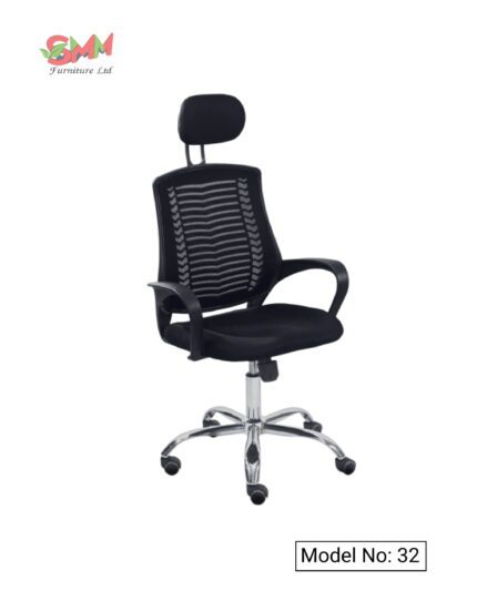 Black -Office Regal Chair Price In Bangaladseh