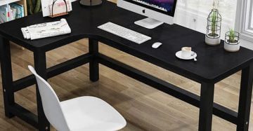 L Shape Stylish Minimalist Study Room Computer Desk Bd