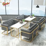 Modern Metal Cafe Bar Sofa Sets