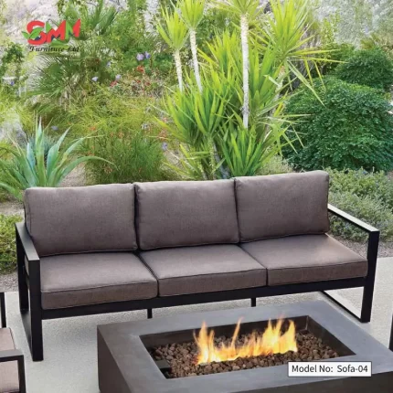 Modern Outdoor Steel Sofa Set
