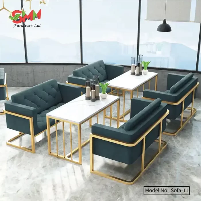 New Design Modern Metal Cafe Bar Sofa Sets