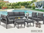 New Design Outdoor Conversation Sofa Set with Tea Table