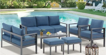 Modern Conversation Sofa Set for Outdoor Living with Tea Table | Sofa-13