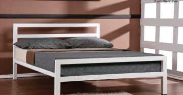 Simple Bedroom Double Steel Bed SB22W