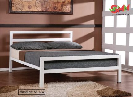 Simple Bedroom Double Steel Bed SB22W