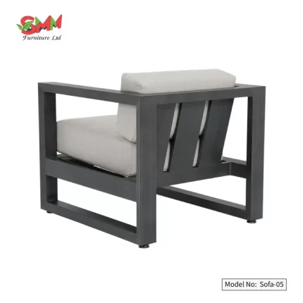 Single Steel Sofa Indoor and Outdoor