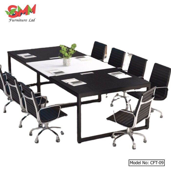 8ft metal conference table chair set CFT09