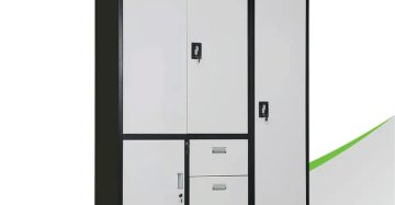 Almirah in the bedroom with a wardrobe and locker