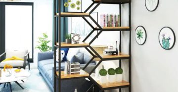 Antique Creative Metal Partition Steel & Board