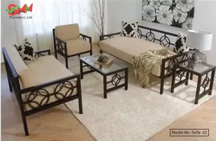 Coffee Table and Side Table Made of Metal for Living Room Sofa Sets