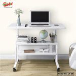 Height-adjustable Laptop Table with Bookcase LT-06