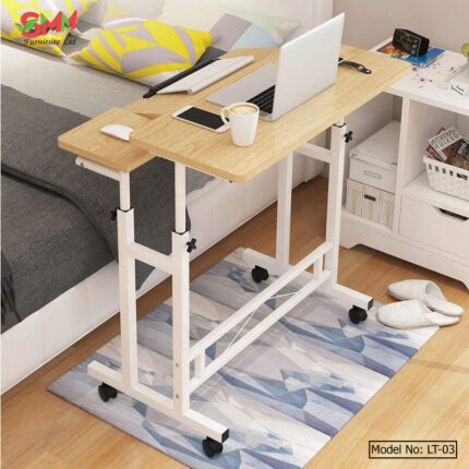 Height-adjustable Laptop Table with Bookcase lt03