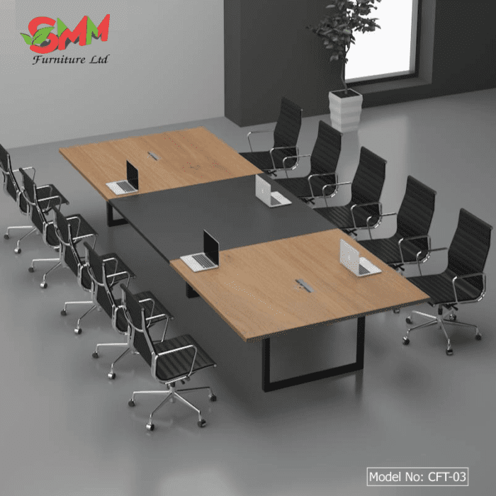 Hotel conference table modern conference room desk booth 5 chairs CFT03