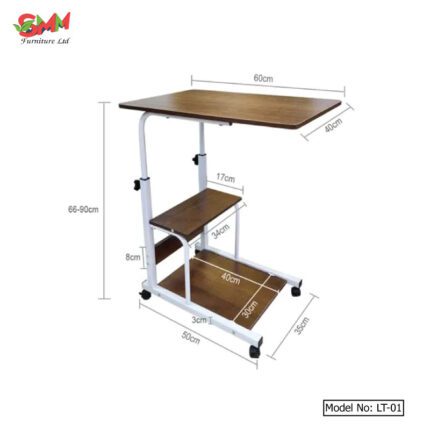 Laptop Shelf Height Adjustable Table