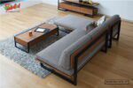 Minimalist Steel Sofa Sets for Living Room