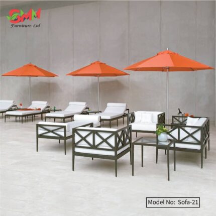 Modern Outdoor Steel Sofa Set Sofa-21