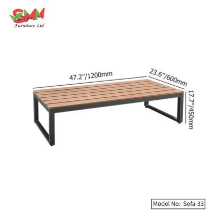 Modern Outdoor Steel Sofa Sets with Five Seats