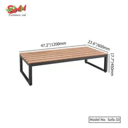 Modern Outdoor Steel Sofa Sets with Five Seats