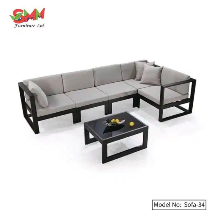 Sofa Set in Modern Iron for Drawing Room