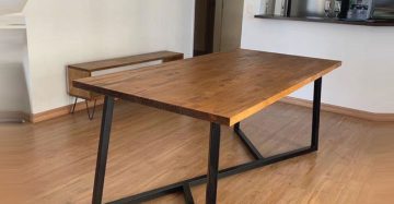 Stylish Steel Dining Table