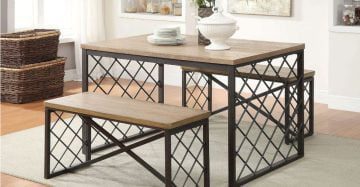 Stylish Steel Dining Table B242