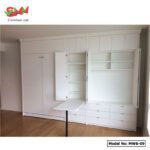 Stylish Wall Bed with Recliner and Built-in ClosetShelf MWB-09