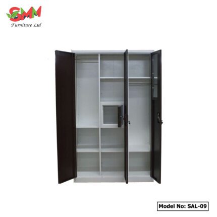 Triple Door Cabinet with Lock