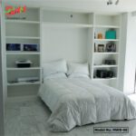 Wall bed with many uses and a storage shelf mwb-08