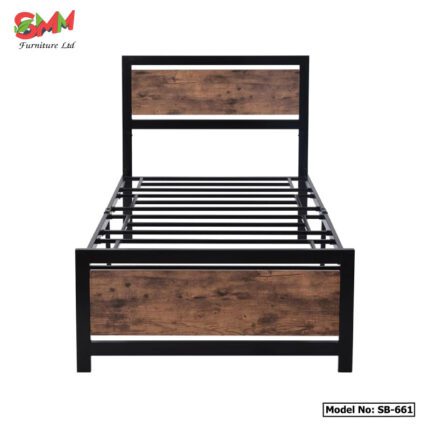 Single Metal Bed Frame Compact Design