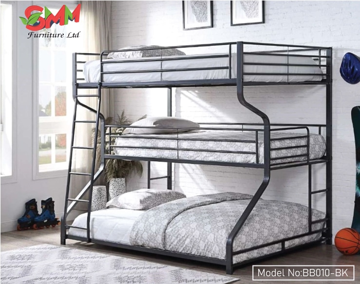 Heavy Duty Steel Tiple Bunk Bed | BB-010 - SMM Furniture Ltd