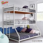 Elegant Steel Bunk Bed with Canopy Create a Cozy Retreat for Kids.jpg