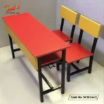 Steel Wood Single Student Desk Set