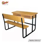 School-Benches-with-Wooden-Tops