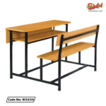 Wooden Top School Bench