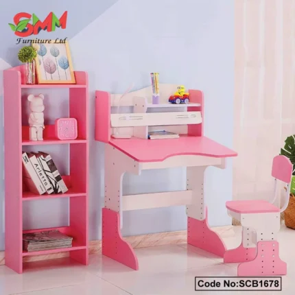 Stylish and Modern Children Study Table and Chair Set Height Adjustable Kids I