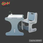 Kids Table and 2 Chairs Set, Montessori Weaning Table and Chairs for Toddlers Age 1-6, Plastic Activity Table for