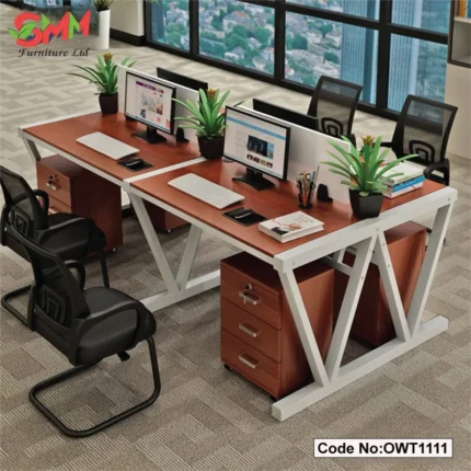 New Design Office Staff Desk With Partition