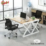 Modern Design Office Staff Table With Partition