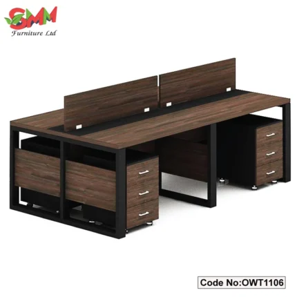 Office Workstation Table with Partition